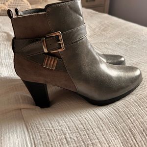 Never worn gray booties